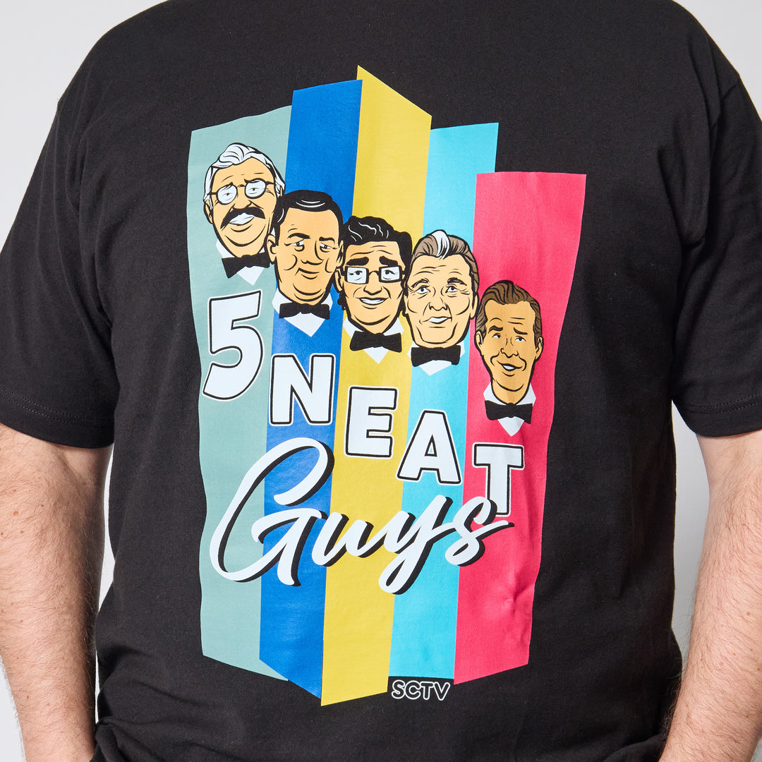 SCTV 5 Neat Guys T-Shirt - Black