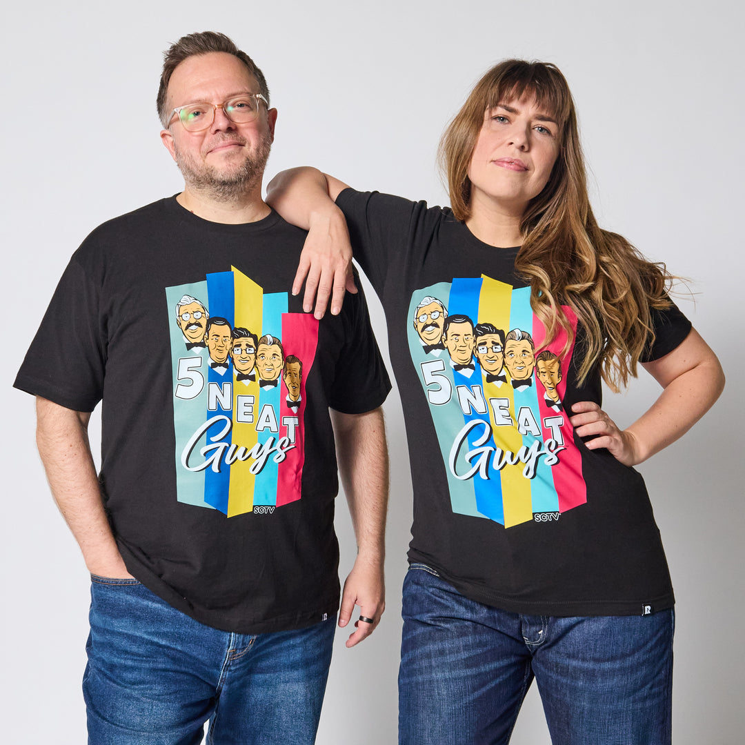 SCTV 5 Neat Guys T-Shirt - Black