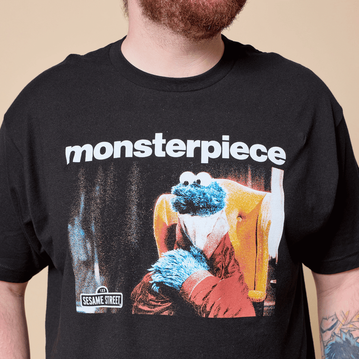 Sesame Street Monsterpiece T-Shirt - Black