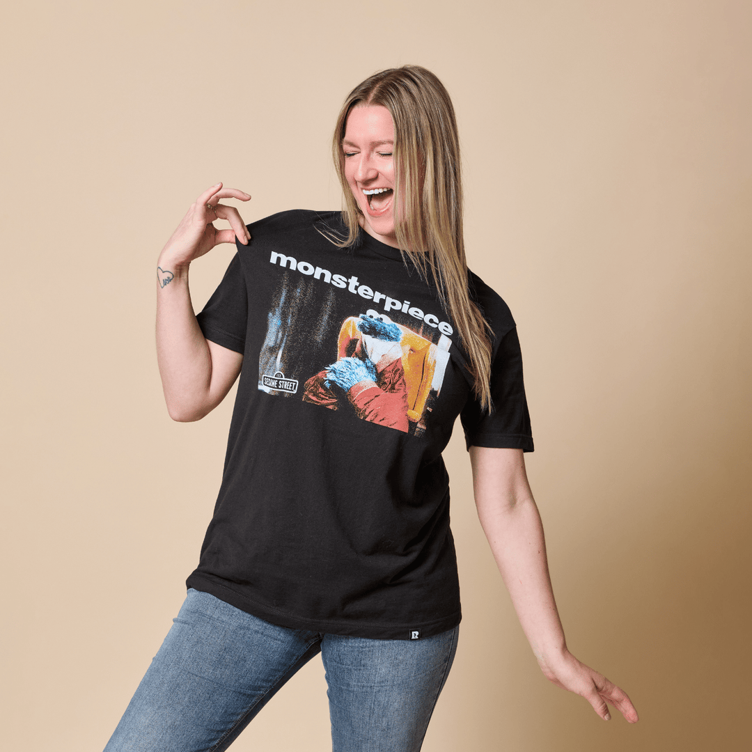 Sesame Street Monsterpiece T-Shirt - Black