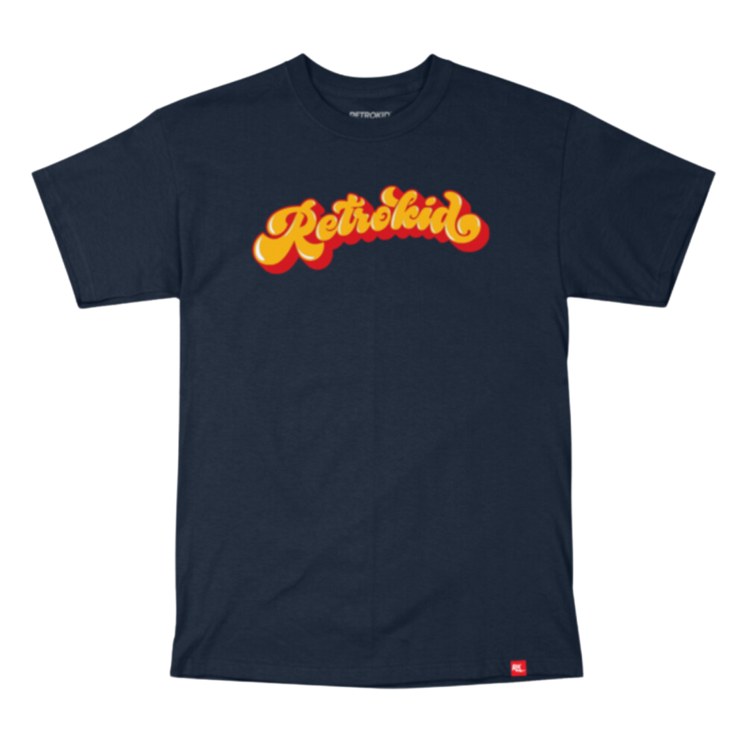 Retrokid Originals Groovy T-Shirt - Navy