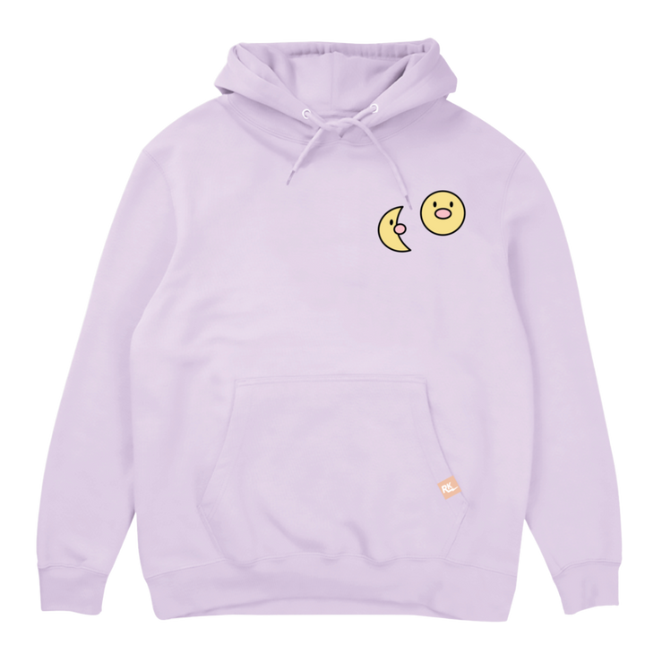 Big Comfy Couch Sun & Moon Hoodie - Lilac
