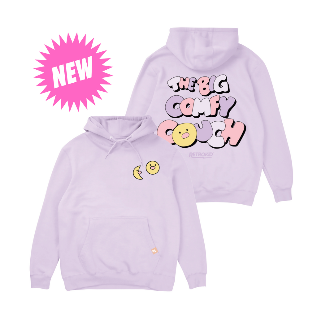 Big Comfy Couch Sun & Moon Hoodie - Lilac