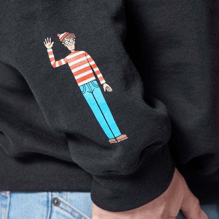 Where's Waldo Logo Crewneck - Black