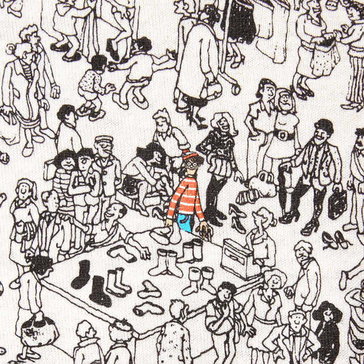 Where's Waldo Search T-Shirt - Vintage White