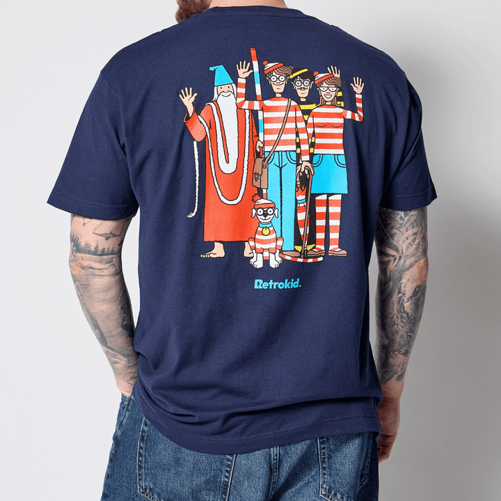 Where's Waldo Friends T-Shirt - Navy