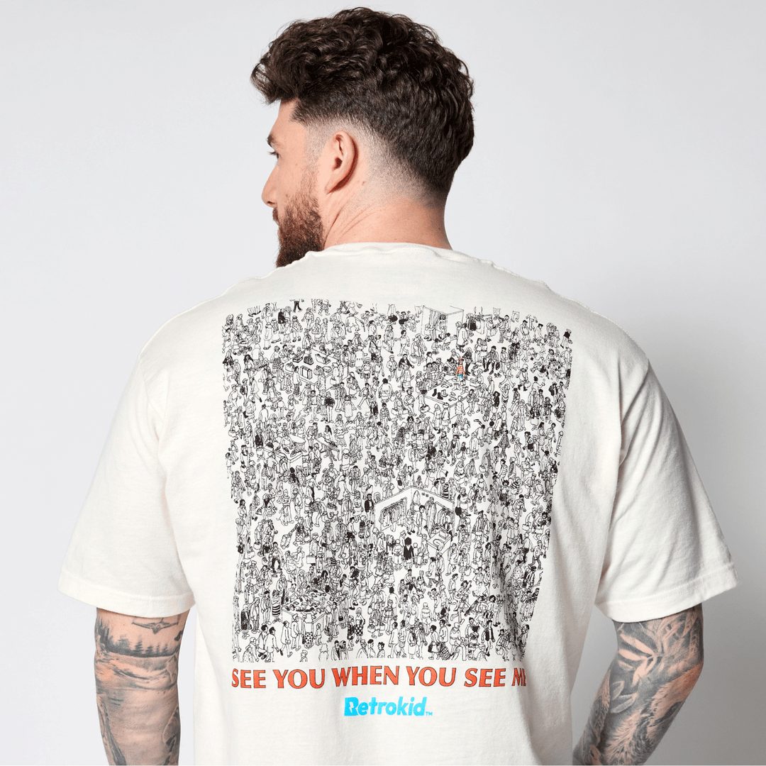 Where's Waldo Search T-Shirt - Vintage White