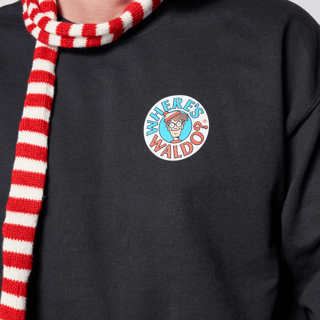Where's Waldo Logo Crewneck - Black