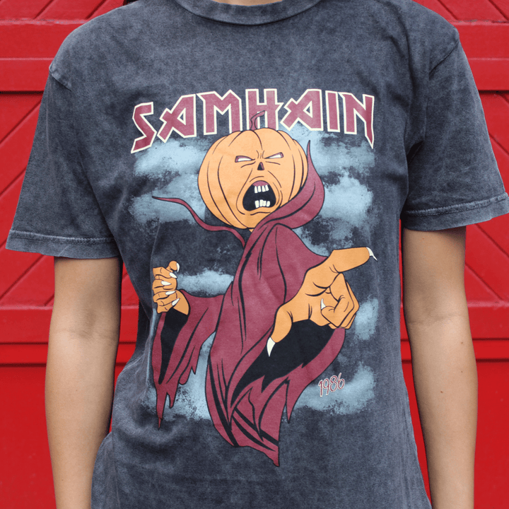 The Real Ghostbusters Samhain Vintage T-Shirt - Black