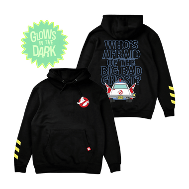 The Real Ghostbusters Ecto-1 Glow Hoodie - Black