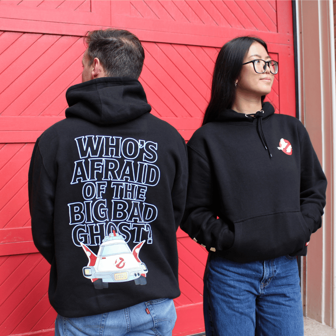 The Real Ghostbusters Ecto-1 Glow Hoodie - Black