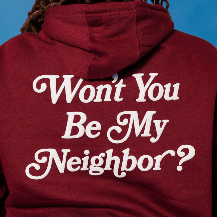 Mister Rogers' Neighborhood Be My Neighbor Hoodie - Burgundy