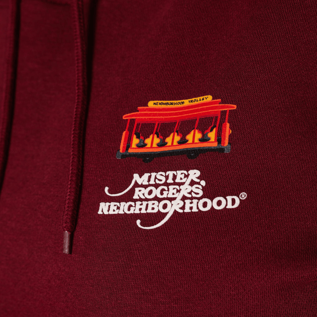 Mister Rogers' Neighborhood Be My Neighbor Hoodie - Burgundy