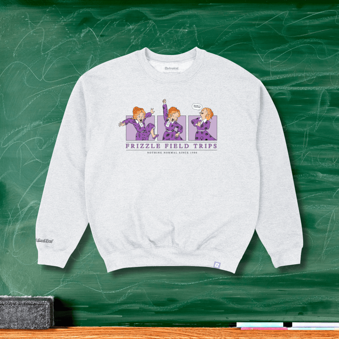 Magic School Bus Frizzle Crewneck - Heather Grey