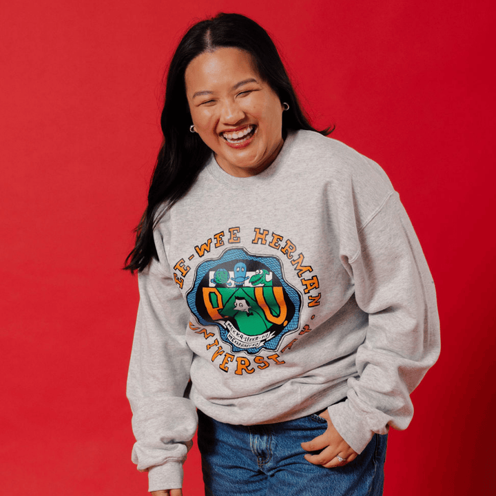 Pee-wee's Playhouse University Crewneck - Heather Grey