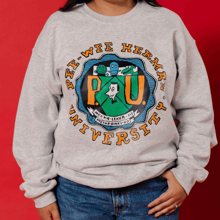 Pee-wee's Playhouse University Crewneck - Heather Grey