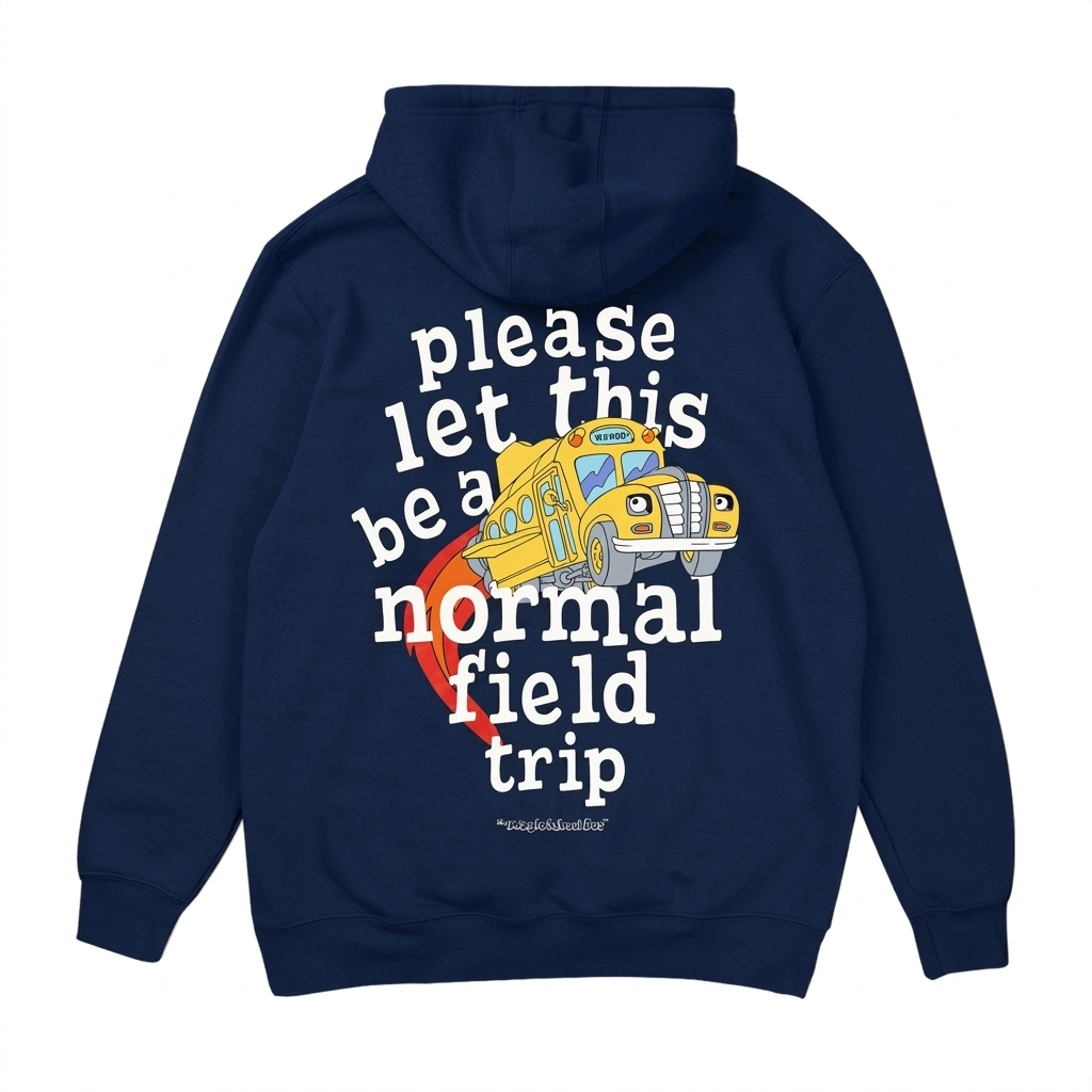 Magic School Bus Field Trip Hoodie - Navy