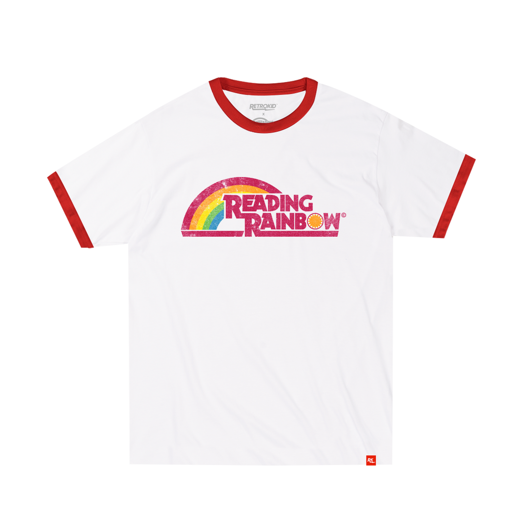 Reading Rainbow Classic Ringer T-Shirt - White